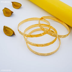 Mayro 1mg Four pic gold Bangles For Women - MYGB058
