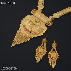 Mayro 1MG Rani har With Earring for women - MYGN030