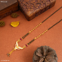 Mayro One Line Butterfly with AD Mangalsutra for Women- MYM110