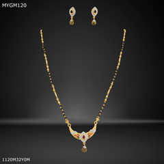 Mayro 1MG One line AD mangalsutra for women - MYGM120