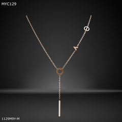 Mayro Love Symbols with Rosegold Chain for Women- MYC129