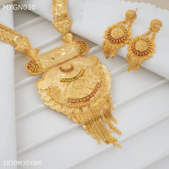 Mayro 1MG Rani har With Earring for women - MYGN030