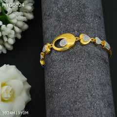 Mayro 1mg Dimond with gold plated Bracelet For Women - MYGB024