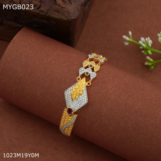 Mayro 1mg Dimond with gold plated BraceletFor Women - MYGB023