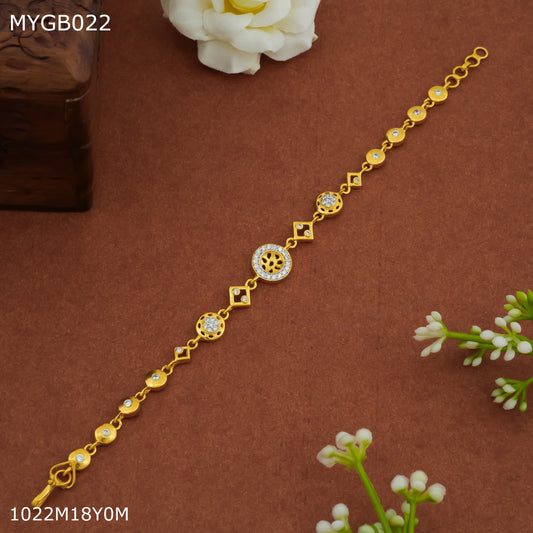 Mayro Gorgeous ad gold plated braslate For Women - MYGB022