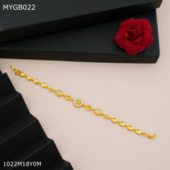 Mayro Gorgeous ad gold plated braslate For Women - MYGB022