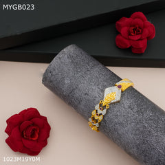 Mayro 1mg Dimond with gold plated BraceletFor Women - MYGB023