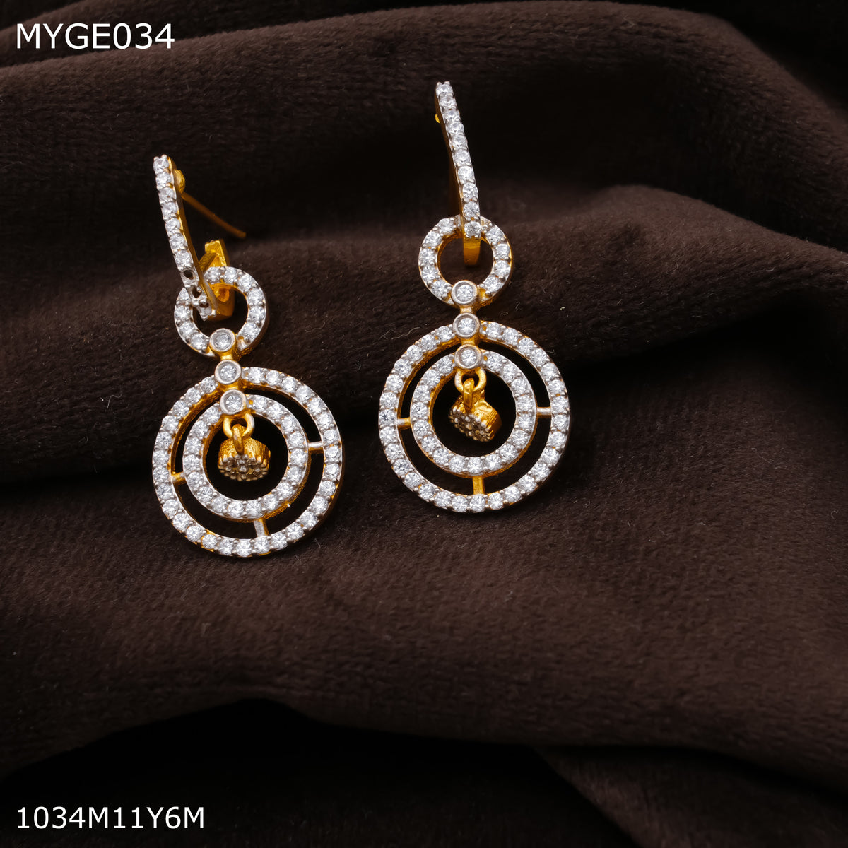 Mayro AD gold plated Earring for women - MYGE034