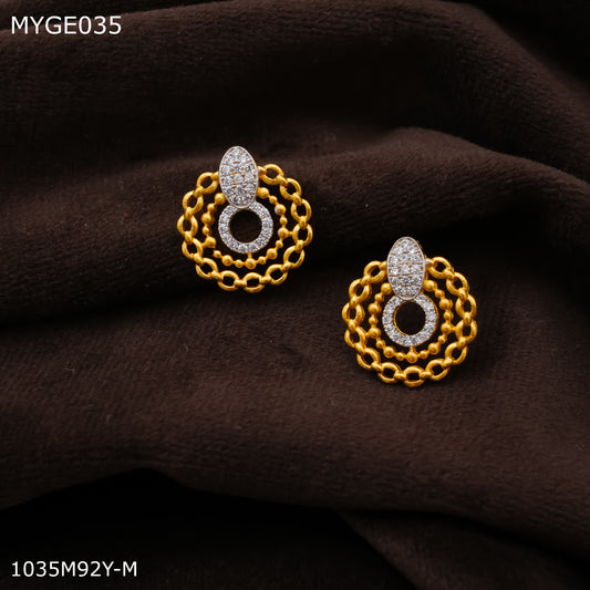 Mayro AD gold plated Earring for women - MYGE035