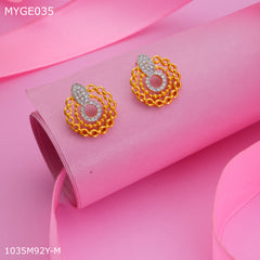 Mayro AD gold plated Earring for women - MYGE035