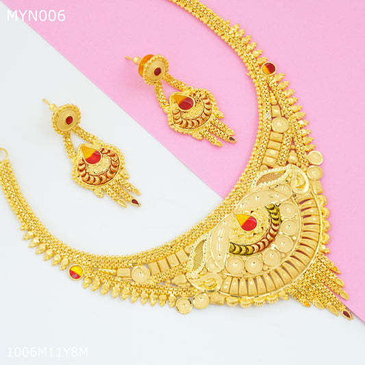 Mayro Traditional Neckless With Earring for women - MYN006