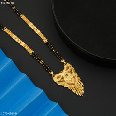 Mayro W Type Two Line Mangalsutra For Women - MYM070