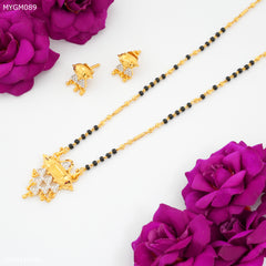 Mayro One Line AD  Design mangalsutra - MYGM089