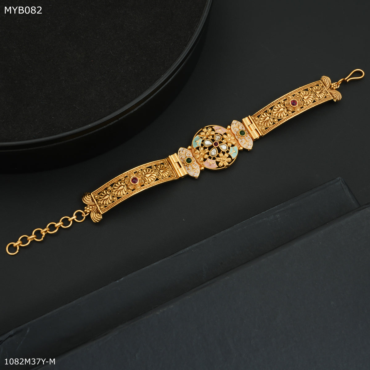 Mayro Flower Cut Design Bracelet for Men - MYB082