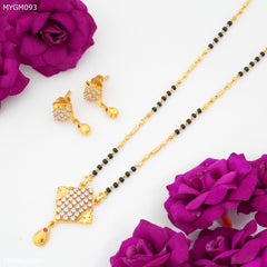 Mayro One Line AD  Design mangalsutra - MYGM093