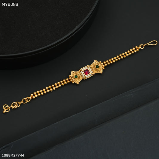 Mayro Pink Squar AD Bracelet for Women- MYB088