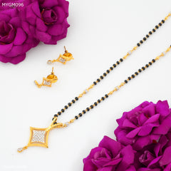 Mayro One Line Star with AD Design mangalsutra - MYGM096