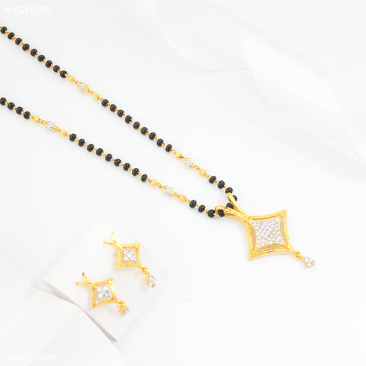 Mayro One Line Star with AD Design mangalsutra - MYGM096