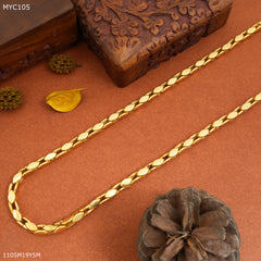 Mayro Leaf Shape Golden Chain for Women- MYC105