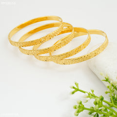 Mayro 1mg Heart Ring Flower x Bangles For Women - MYGB116