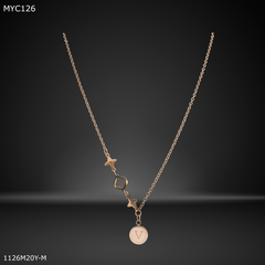 Mayro Designer Star with Rosegold Chain for Women- MYC126