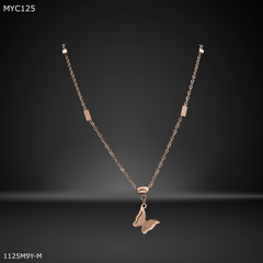 Mayro Designer Butterfly with Rosegold Chain for Women- MYC125