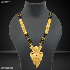 Mayro M Cut Four Line Mangalsutra For Women - MYM067