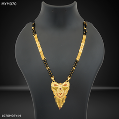 Mayro W Type Two Line Mangalsutra For Women - MYM070