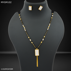 Mayro One Line Box with AD Design mangalsutra - MYGM102